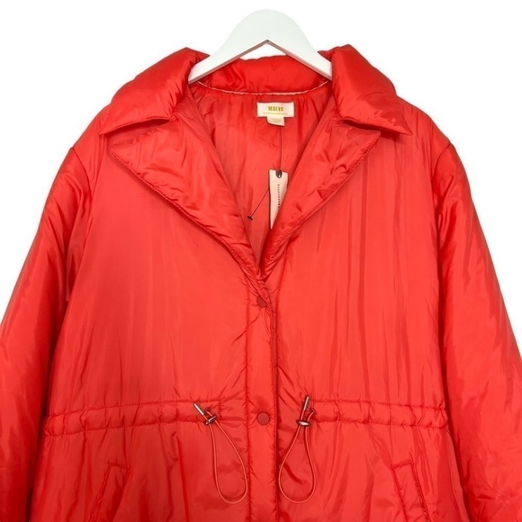Anthropologie Maeve Cinched Puffer Coat Size L NEW - Picture 8 of 14